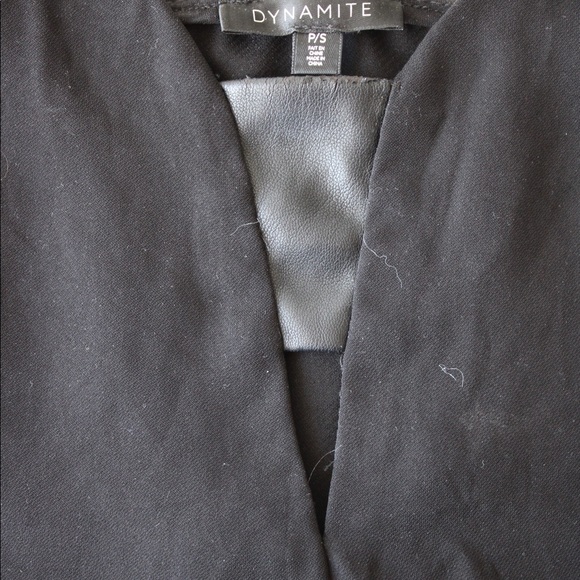 Dynamite Plunge Neck Blouse - Picture 1 of 5